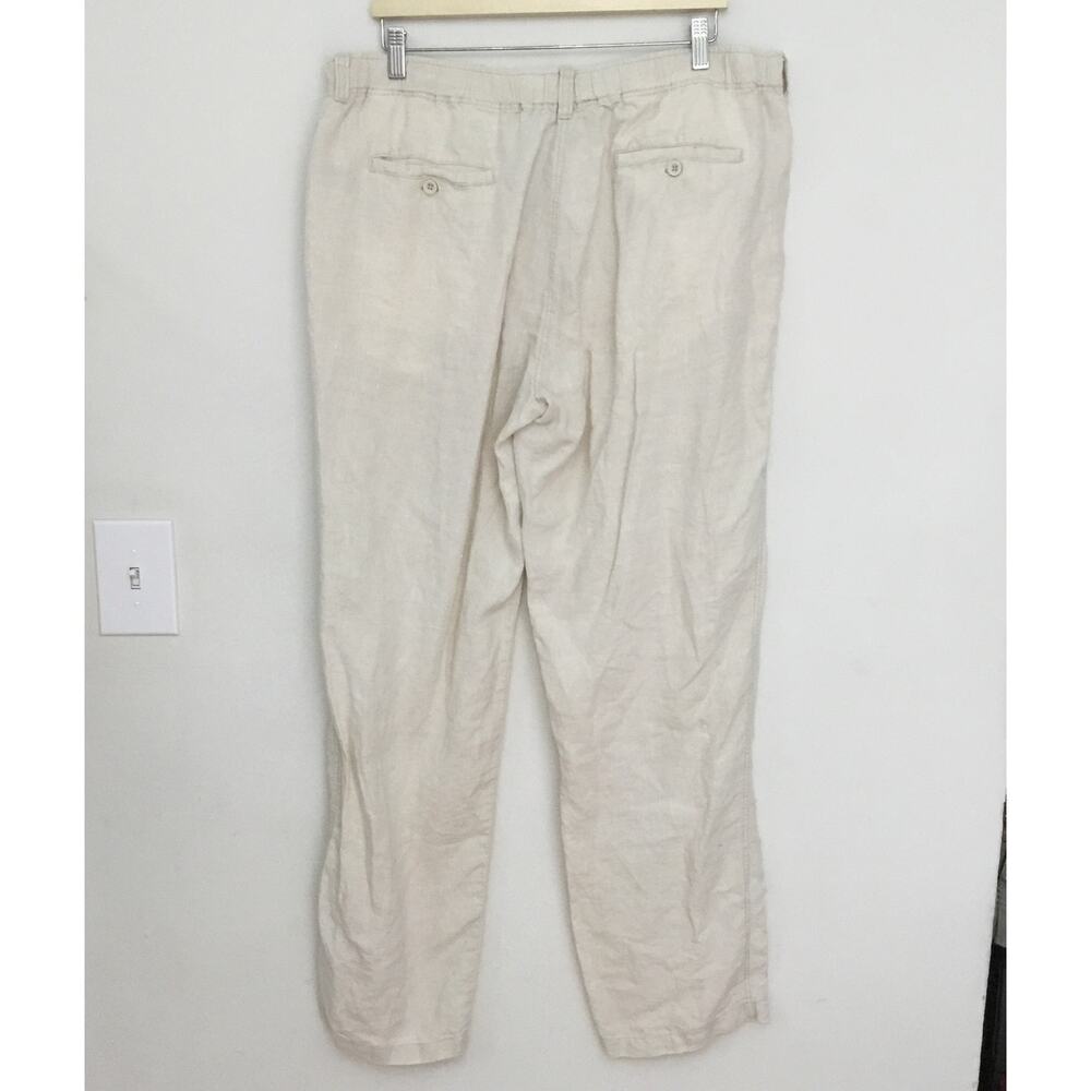 Tommy Bahama Linen Relax Beach Pants Gauzy Lightweight Slim Fit Mens XL Beige - Picture 2 of 7